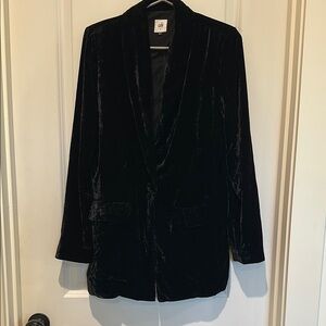 CAbi Black Velvet Blazer